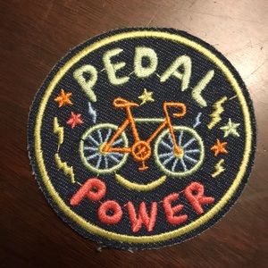 “Pedal Power” iron on patch